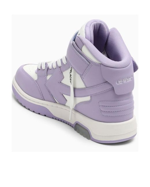 Off-White c/o Virgil Abloh Purple Out Of Office High-Top Sneakers