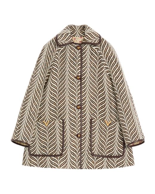 Valentino Gray Fauve Éclat Animalier Peacoat