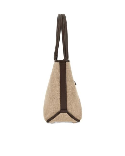 Hogan Natural Logo Embossed Tote Bag