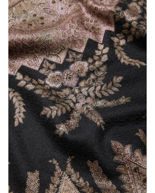 Loro Piana Black Punjab Shawl