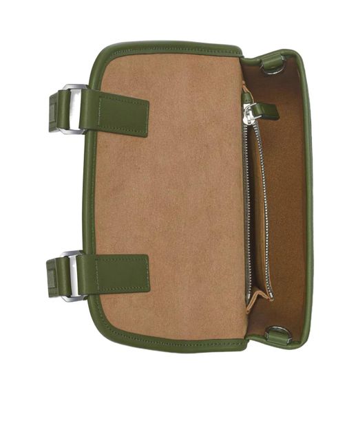 MCM Green Mini Aren Visetos Monogram Messenger Bag for men