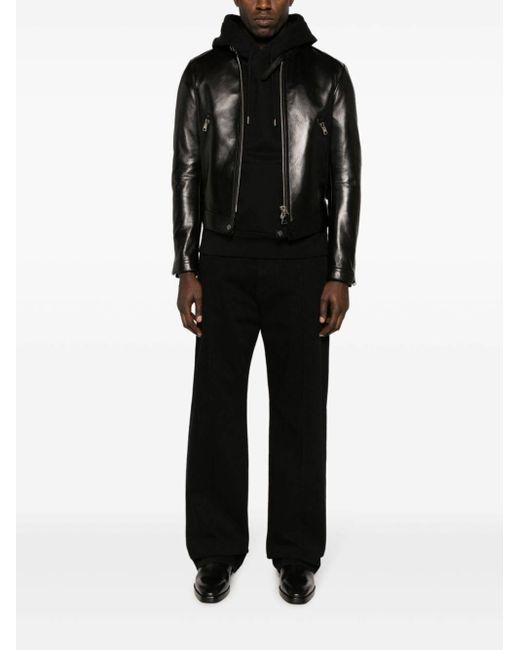Dolce & Gabbana Black High-Rise Regular Fit Jeans for men
