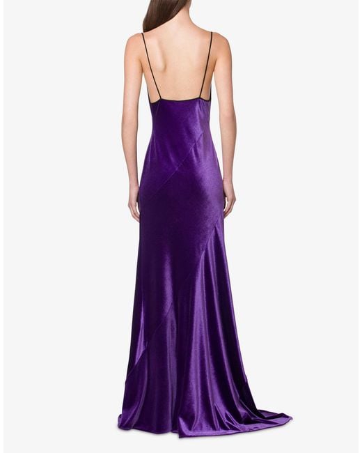 Philosophy Di Lorenzo Serafini Purple Draped Sleeveless Dress