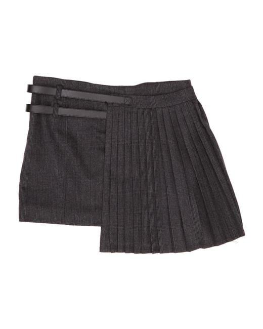 Coperni Black Pleated Mini Skirt