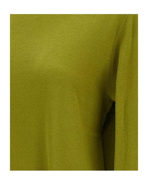 Extreme Cashmere Green Crew Neck Wool Blend Knit Sweater