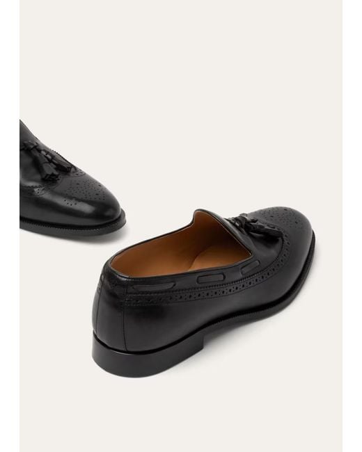Loro Piana Black Serge Walk Loafer for men