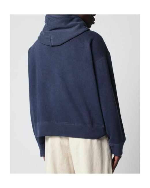 Polo Ralph Lauren Blue Logo-Print Drawstring Hoodie for men