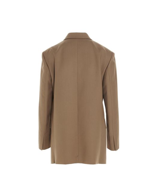 we11done Natural Logo Patch Suit Jacket for men