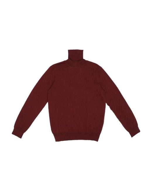 Ferragamo Red High-Necked Sweater for men
