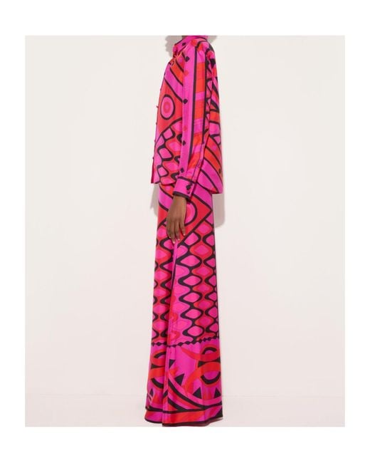 Emilio Pucci Pink Pucci Vivara Printed Shirt