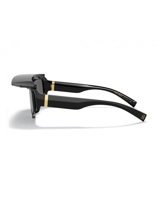 Dolce & Gabbana Gray Eyewear Rectangular Frame Sunglasses for men
