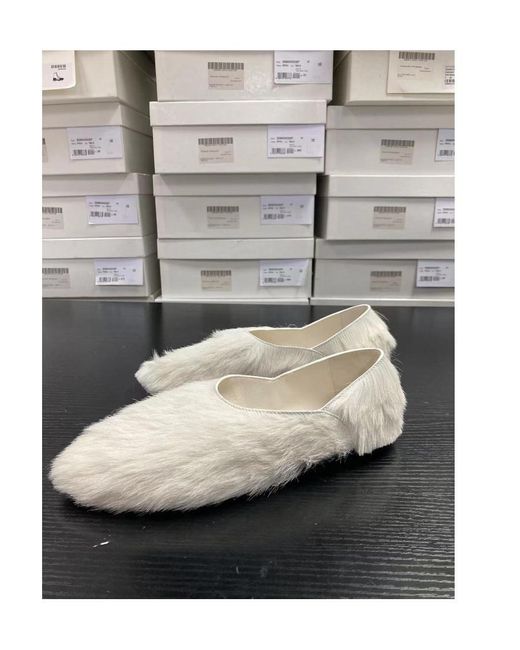 Jil Sander White Slippers