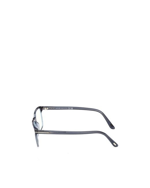 Tom Ford Metallic Eyewear Square Frame Glasses for men