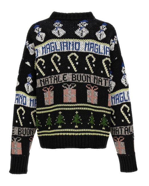 Magliano Black Buone Feste Knitted Sweater for men
