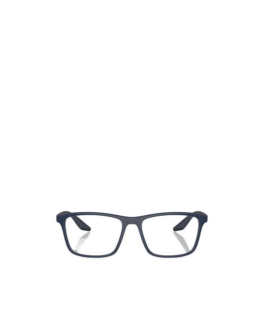 Prada Linea Rossa White Prada Eyewear Rectangular Frame Glasses for men