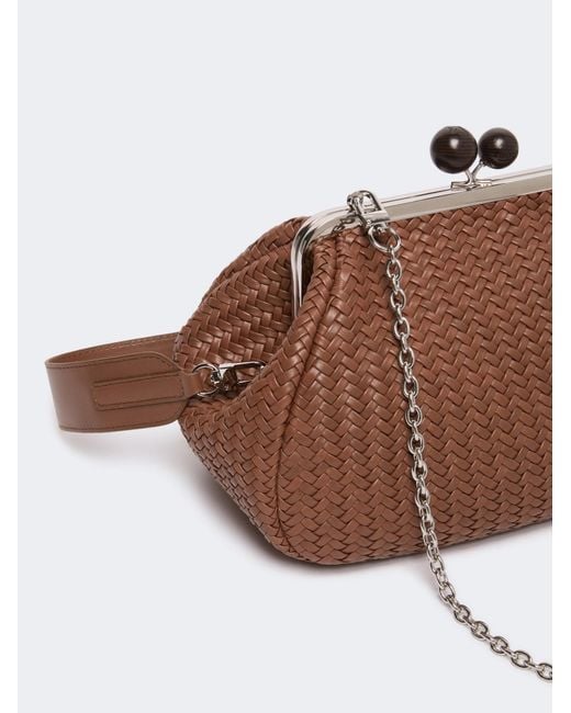 Weekend by Maxmara Brown Letter Detail Shoulder Bag