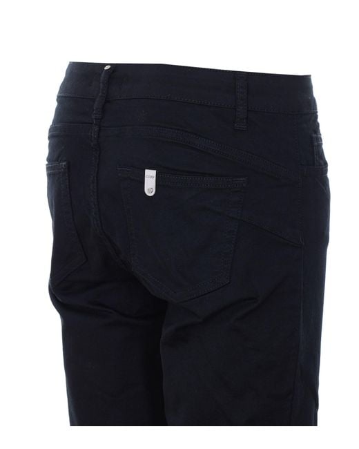 Liu Jo Blue Floral Embroidered Skinny Trousers