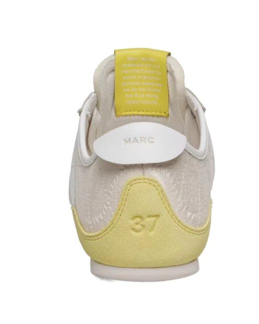 Marc Jacobs White The Brushed Satin 400 Bleecker Runners