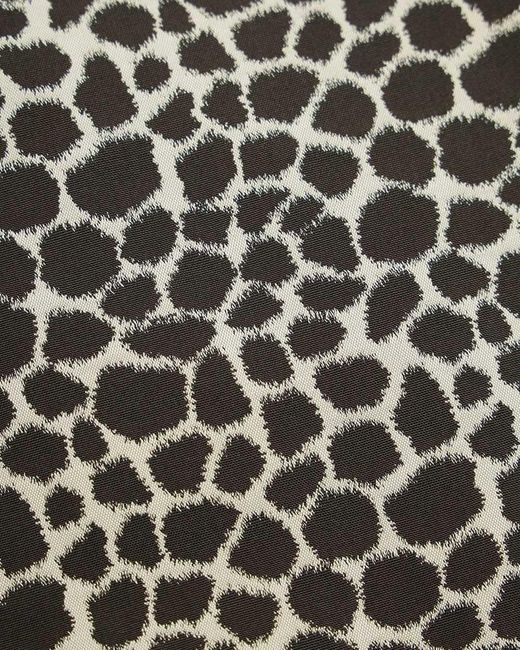 Weekend by Maxmara Gray Leopard Print Long Overcoat