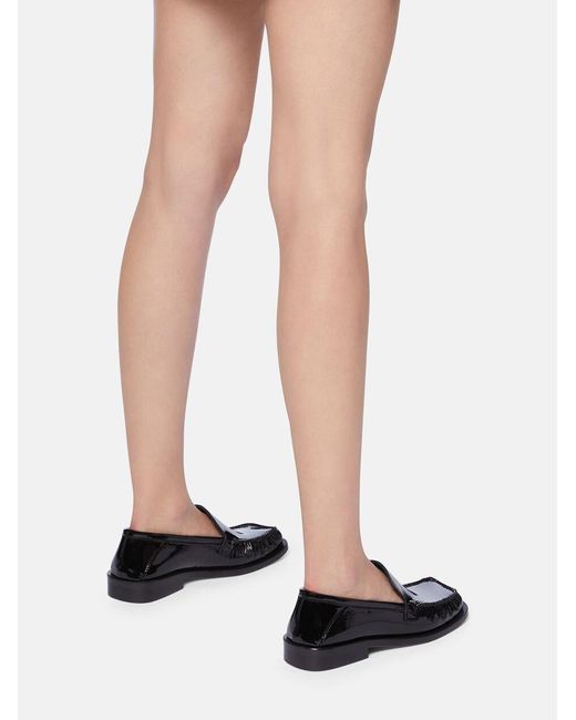 The Attico Black The Charles Square-Toe Loafers