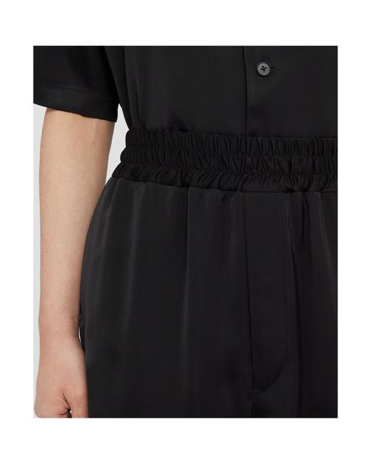 Jil Sander Black High-Waisted Knee-Length Shorts for men