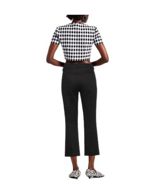 Sportmax Black Straight-Leg Casual Pants