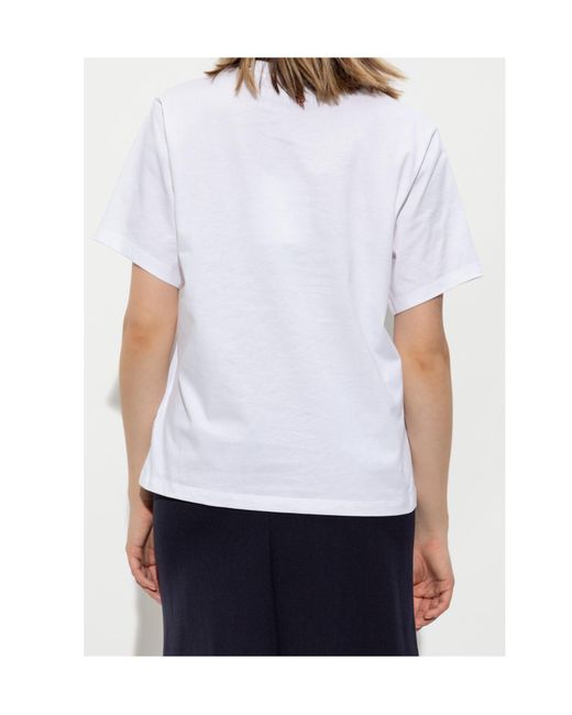Victoria Beckham White Crewneck T-Shirt