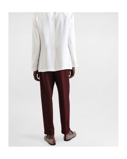 Dolce & Gabbana Purple Folded-Edge Trousers for men