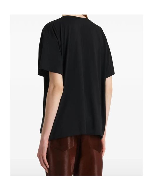 Khaite Black Linda V-Neck T-Shirt