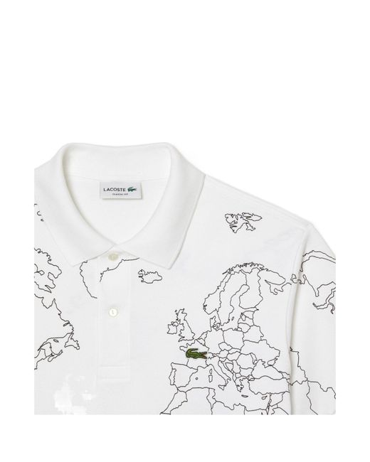 Lacoste White Polo Shirt for men