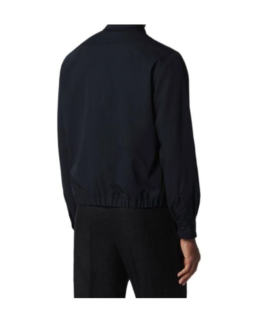 Lardini Blue Long-Sleeved Buttoned Jacket for men
