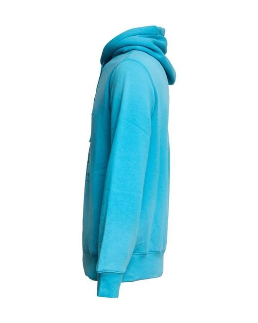 Polo Ralph Lauren Blue Polo Bear Printed Drawstring Hoodie for men
