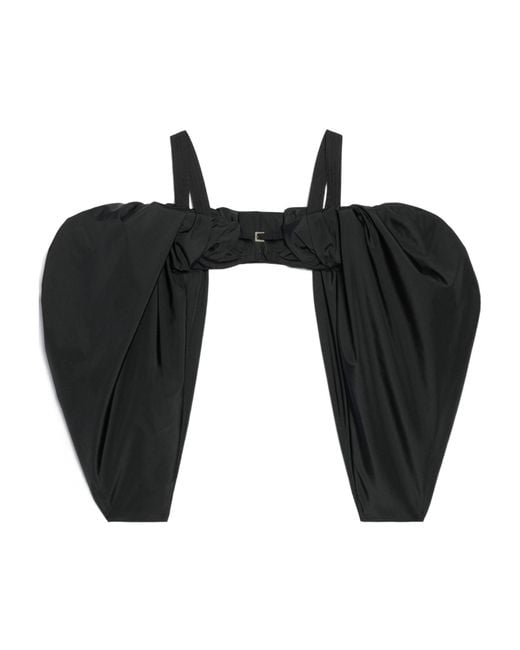 Jacquemus Black Hanging Sleeve Bra Sling