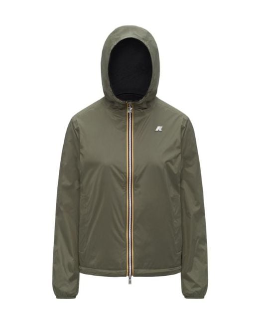K-Way Black Jake Reversible Jacket for men