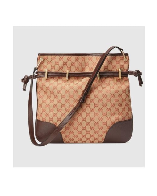 Gucci Brown 1955 Horsebit Messenger Bag