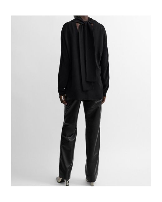 Totême Black Totême Cowl Neck Blouse
