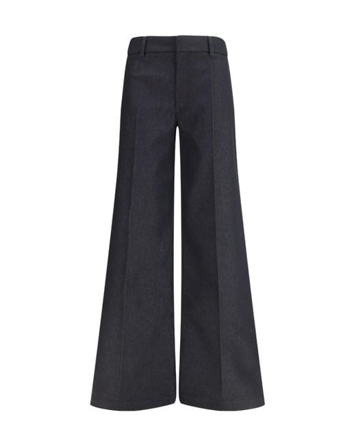 DARKPARK Blue Poppy Flared Pants