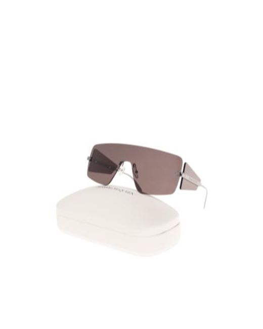 McQueen Pink Eyewear Shield Frame Sunglasses for men
