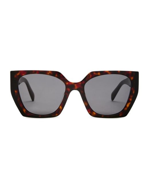 Prada Metallic Square-Frame Sunglasses