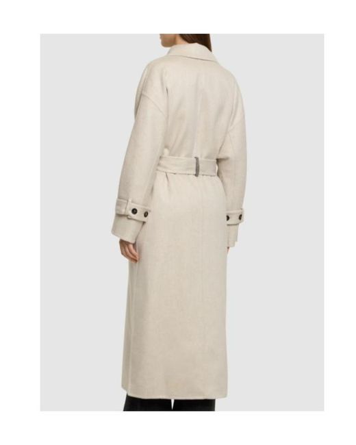 Brunello Cucinelli Natural Wear A Belted Mid-Length Coat