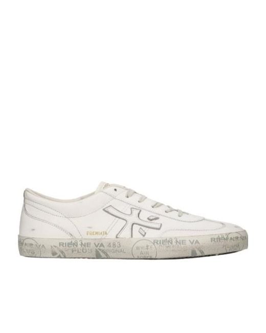 Premiata White David 8091 Sneakers for men