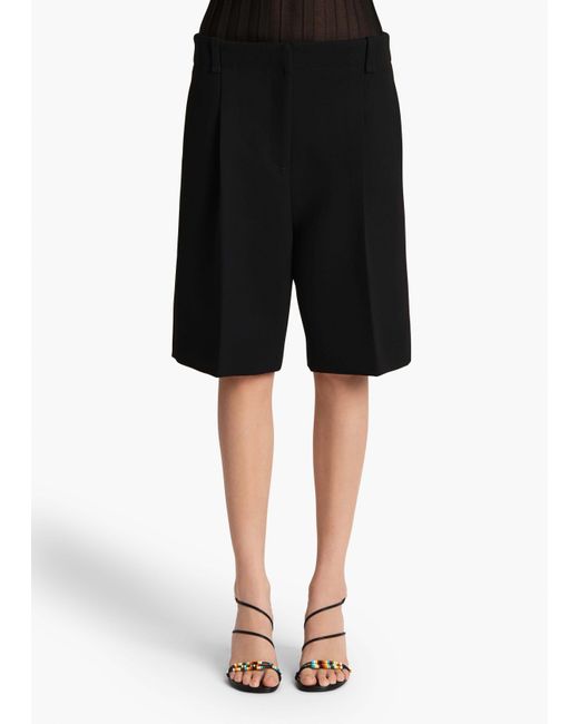 Khaite Black Laden Shorts