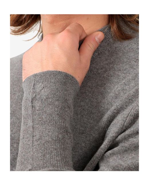 Ballantyne Gray Round Neck Sweater for men