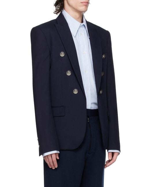 Balmain Blue Paris Blazer for men