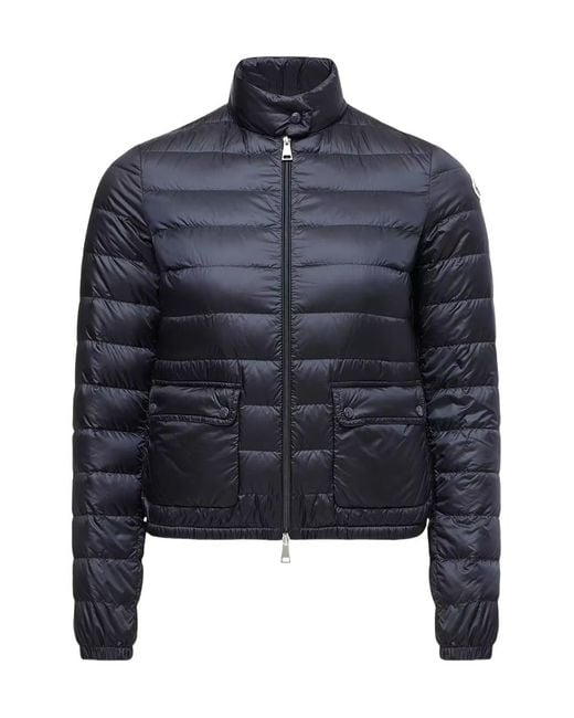 Moncler Blue Lans Short Down Jacket