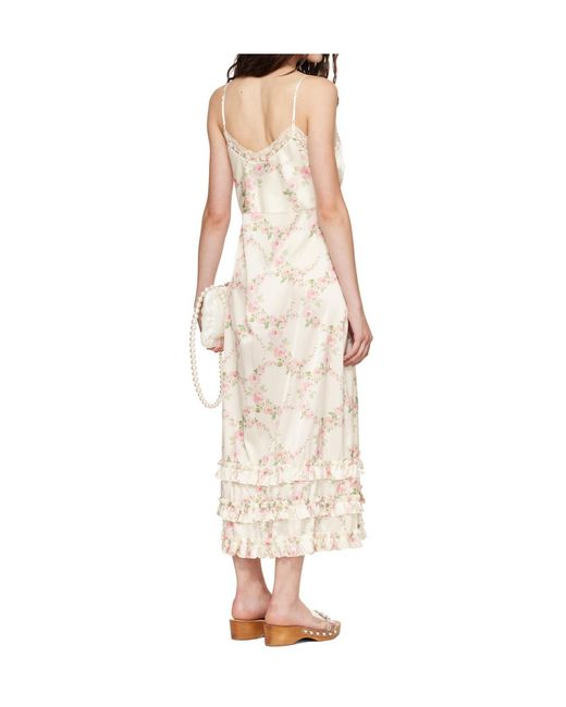 Simone Rocha Natural Ruffled Hem Sundress