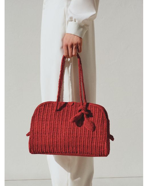 Jacquemus Red The Turismo Bowling Bag