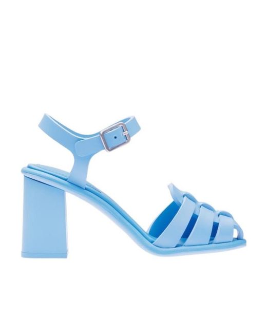 Miu Miu Blue Eva Ankle Strap 85Mm Sandals