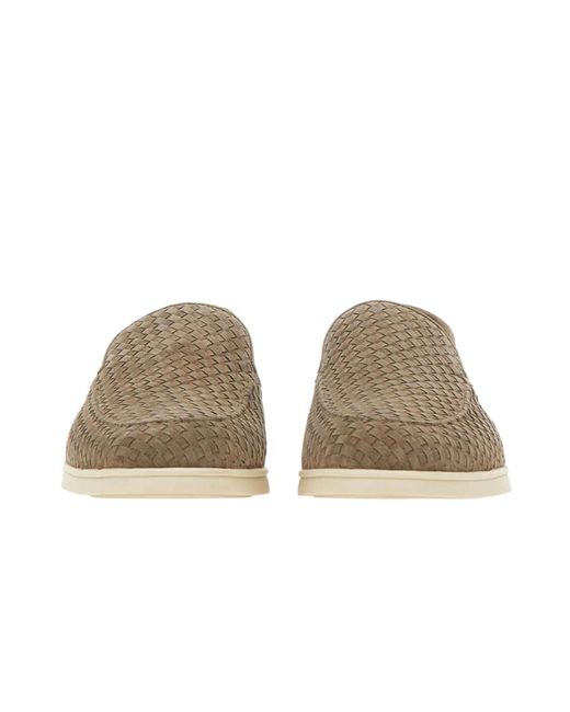 Doucal's Natural Interwoven Pattern Casual Shoes for men