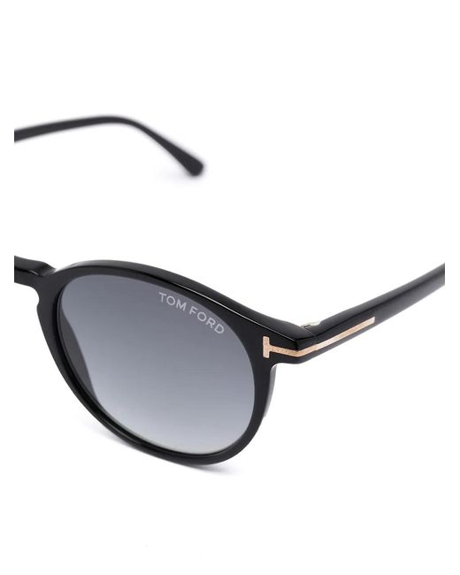 Tom Ford White Eyewear Andrea Round Frame Sunglasses for men